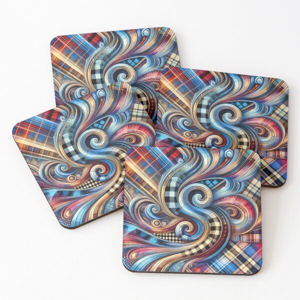 Item preview, Scottish Plaid in a Flow of Colors designed and sold by LegademaArt.