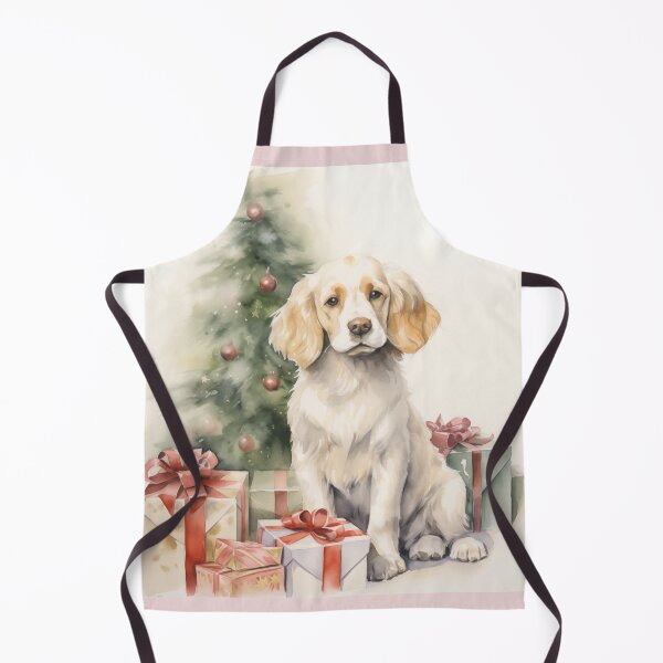 Item preview, Christmas Portrait of a Clumber Spaniel designed and sold by Samuelsboro.