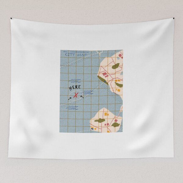 Item preview, Treasure Map Illustration designed and sold by Divya-Hirodiya.