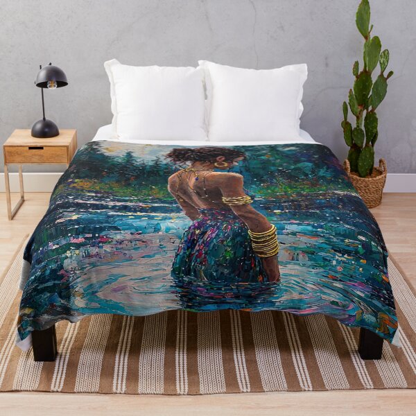 Item preview, Moon bath - Abstract paint designed and sold by UmagineArts.