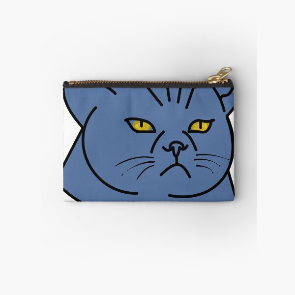 Item preview, Blue cat with a fierce face designed and sold by nanalala5530.