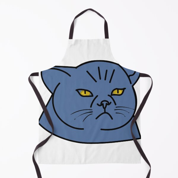 Item preview, Blue cat with a fierce face designed and sold by nanalala5530.