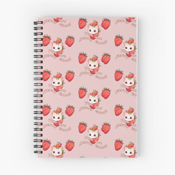 Item preview, YOU ARE BERRY GOOD CUTE PINK KITTY designed and sold by La Loca.