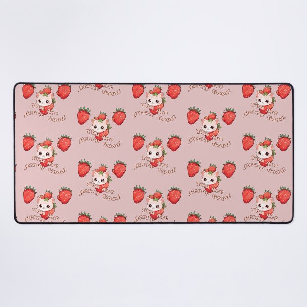 Item preview, YOU ARE BERRY GOOD CUTE PINK KITTY designed and sold by La Loca.
