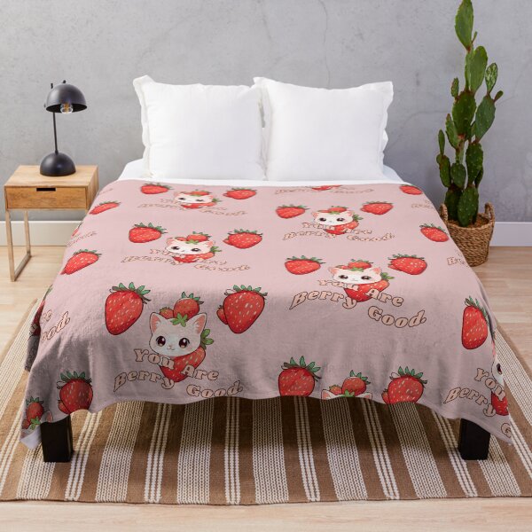 Item preview, YOU ARE BERRY GOOD CUTE PINK KITTY designed and sold by La Loca.