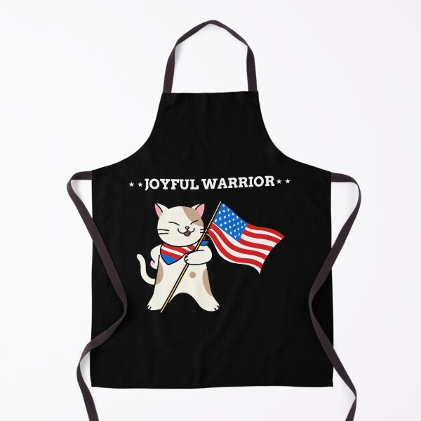 Item preview, Joyful Warrior Kamala Harris Walz Cat designed and sold by sydney-syder.