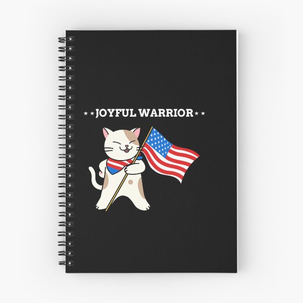 Item preview, Joyful Warrior Kamala Harris Walz Cat designed and sold by sydney-syder.