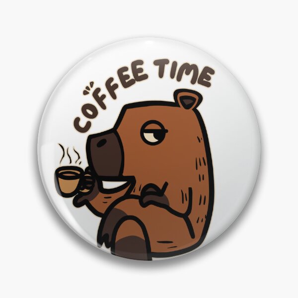 Artikelvorschau, Kaffeezeit mit Herrn Capybara entworfen und verkauft von TACOS-DESIGNS.
