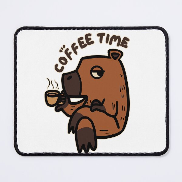 Artikelvorschau, Kaffeezeit mit Herrn Capybara entworfen und verkauft von TACOS-DESIGNS.