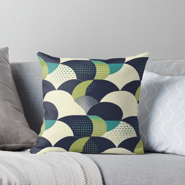 Item preview, Blue, Green & White Abstract Motif | Seamless designed and sold by Unrooted.