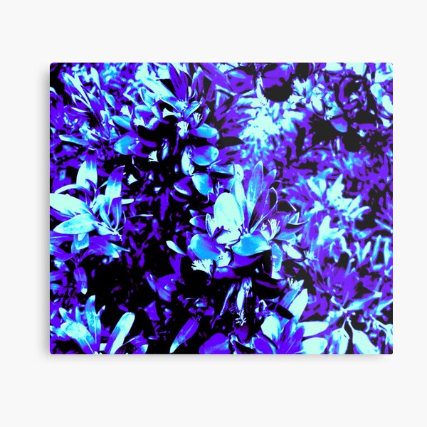 PURPLE BLUE FREEZE Metal Print