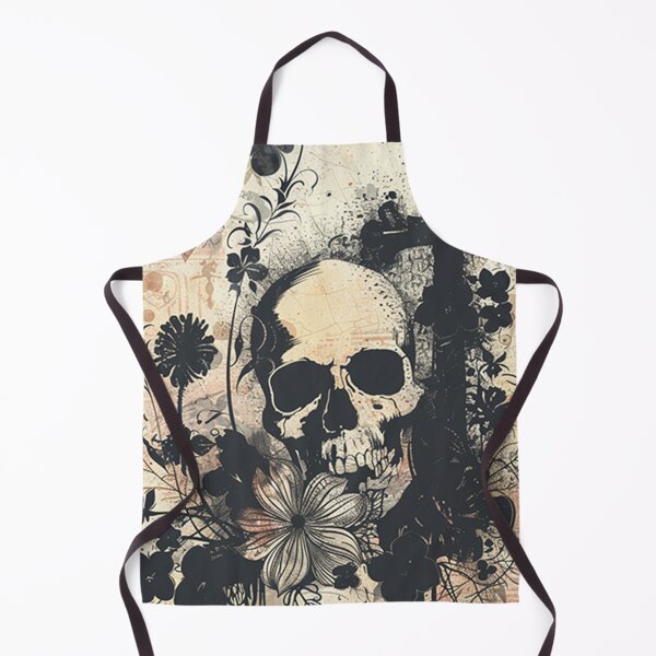 Item preview, Grunge Rocker Distressed Collage Nineties Style, Skulls & Flowers designed and sold by lunaelizabeth.