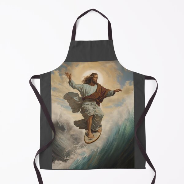 Item preview, Surfing Savior: Divine Ride on the Waves designed and sold by BeefStroganof.