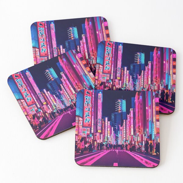 Item preview, TOKYO JAPAN NEON SCI FI CYBERPUNK STREETS designed and sold by milestotreasure.