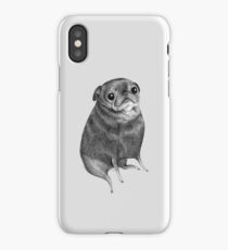 Sweet Black Pug iPhone Case