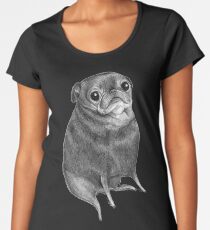 Sweet Black Pug Women's Premium T-Shirt