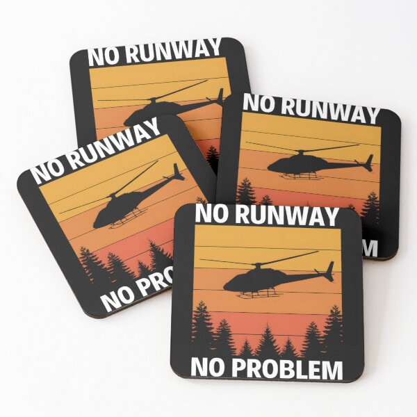 Item preview, NoRunway NoProblem  Helicopter Pilot  designed and sold by AmarWakeley.