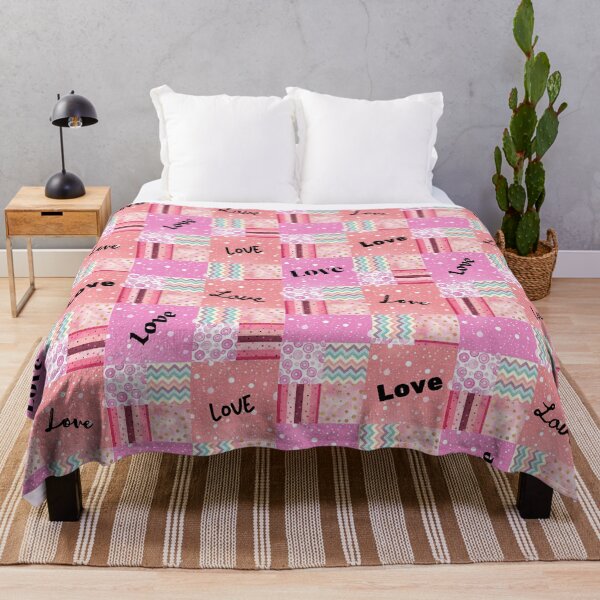 Item preview, Love Pink Wave Donut Poka Dots Patchwork Design designed and sold by Starbuy01.