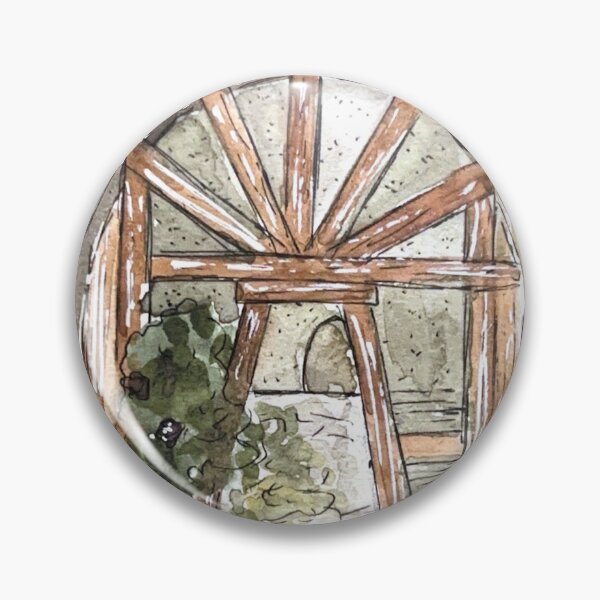 Item preview, Calascio Door Watercolor Illustration designed and sold by kriti130.