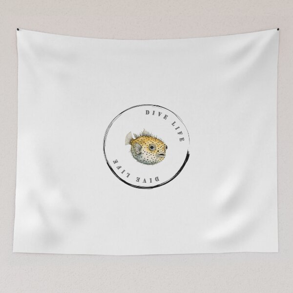 Item preview, Scuba diver, puffer fish, all profit supports ocean conservation  designed and sold by seekingclarity.