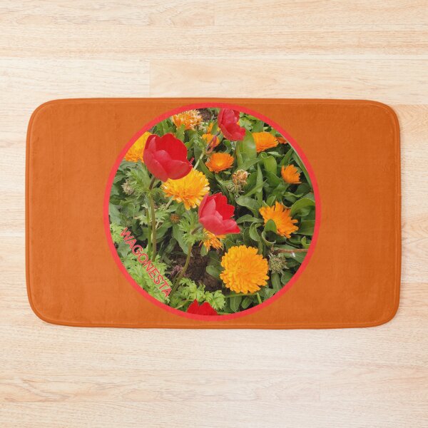 Item preview, Floral Orange and Red Lovelies by Wagonesta  designed and sold by Wagonesta.