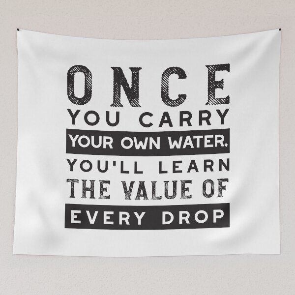 Item preview, Wisdom Quote Design - Value of Every Drop Typography designed and sold by FlinArt.