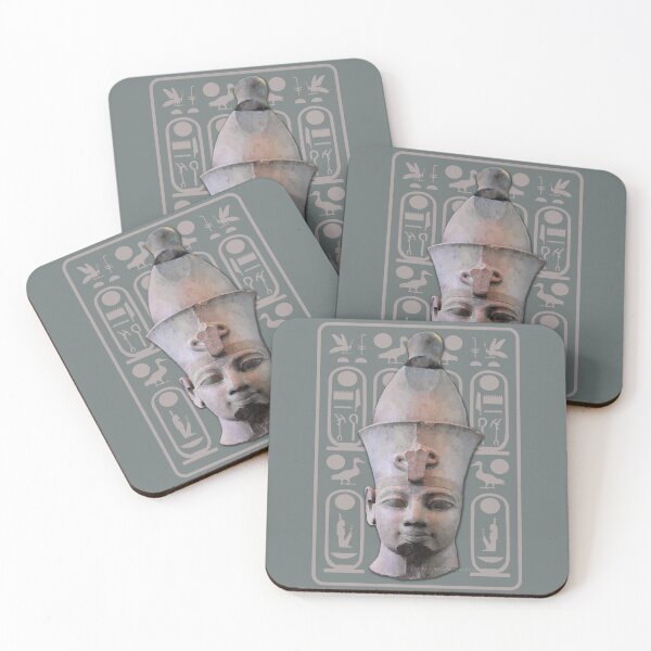 Item preview, Pink granite head of Amenhotep III designed and sold by Aakheperure.