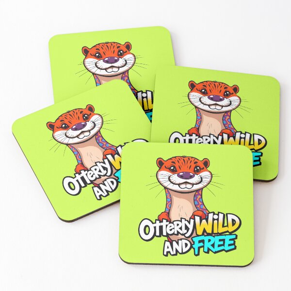 Item preview, Otterly Wild And Free Cute Otter Quote designed and sold by TheArtOfPat.