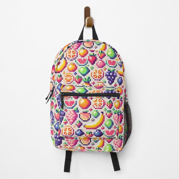 Item preview, Pixelated Fruit Backpack  designed and sold by vLA.