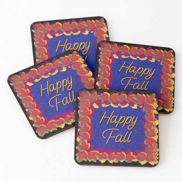 Item preview, Happy Fall - Hand Drawn Colorful Fall Leaves designed and sold by Victoria Rose.