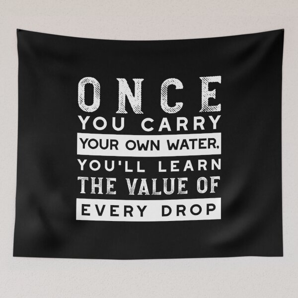 Item preview, Motivational Quote Design - Value of Every Drop Typography designed and sold by FlinArt.