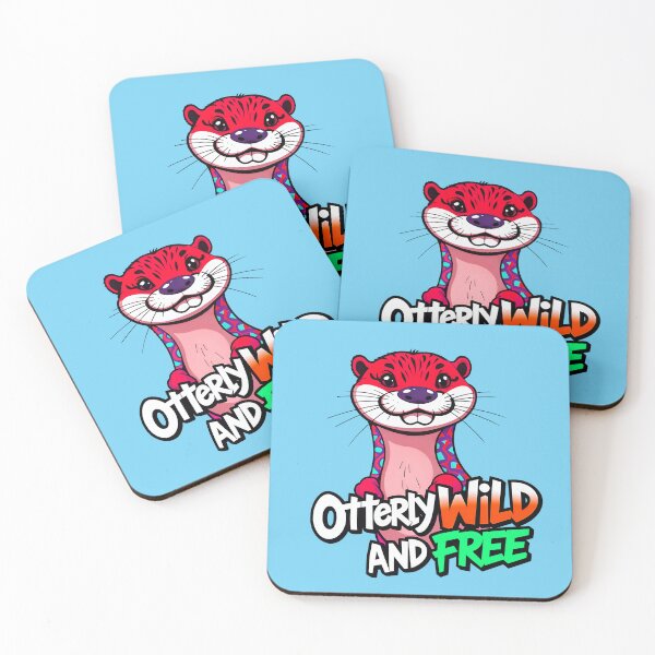 Item preview, Otterly Wild And Free Cute Otter Quote designed and sold by TheArtOfPat.