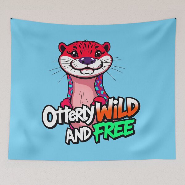 Item preview, Otterly Wild And Free Cute Otter Quote designed and sold by TheArtOfPat.