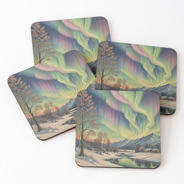 Item preview, Celestial Dance Above a Winter Wonderland designed and sold by Lizetteh.