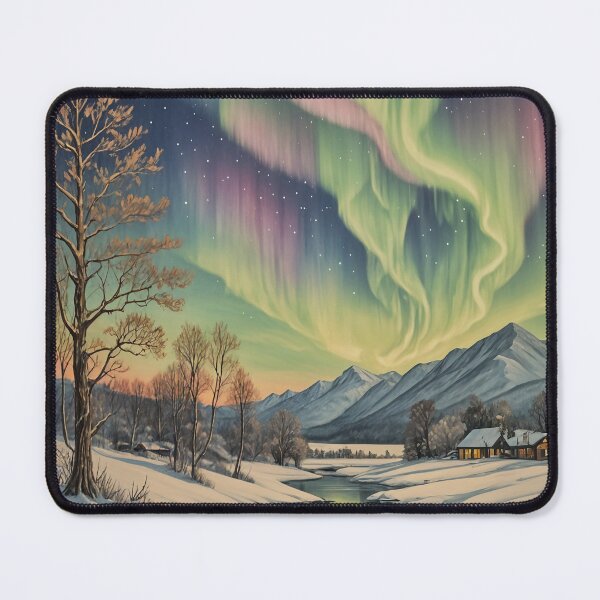 Item preview, Celestial Dance Above a Winter Wonderland designed and sold by Lizetteh.