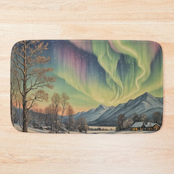 Item preview, Celestial Dance Above a Winter Wonderland designed and sold by Lizetteh.