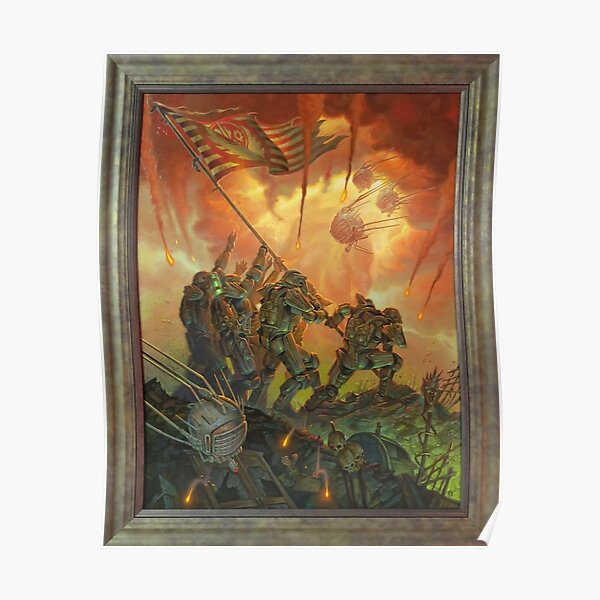 Fallout Brotherhood of Steel Victory Fan Art Poster Poster