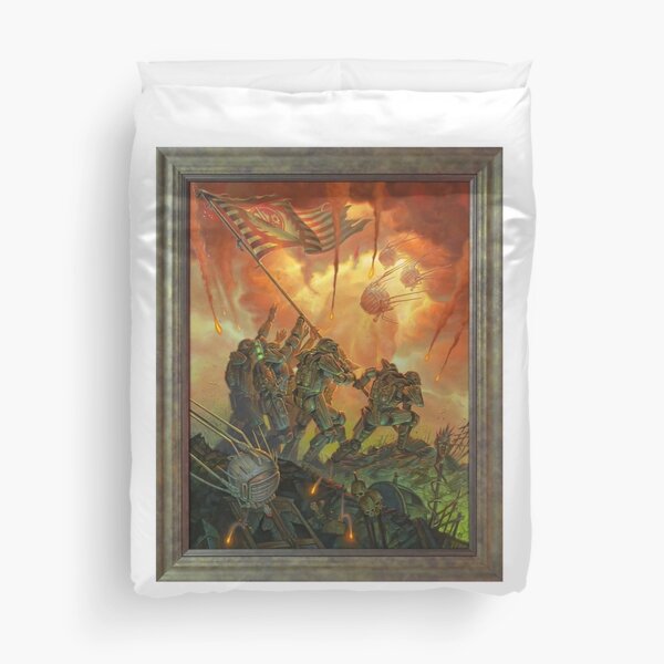 Fallout Brotherhood of Steel Victory Fan Art Poster Duvet Cover
