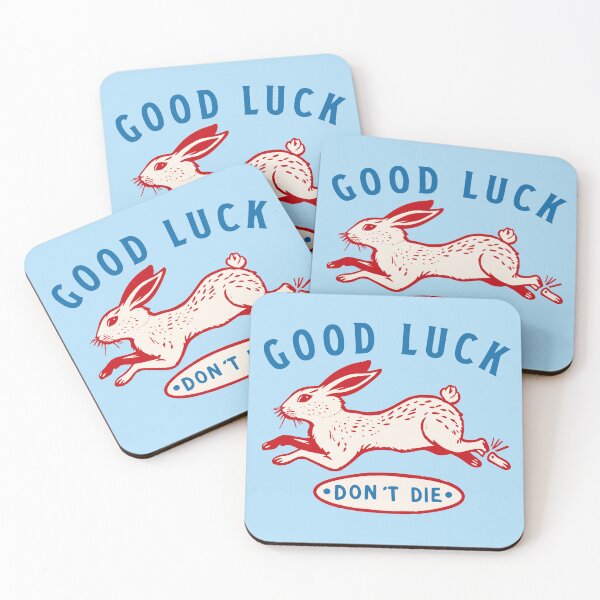 Item preview, Good Luck - Don't Die - Lucky Rabbit designed and sold by Corinne Alexa Jackson.