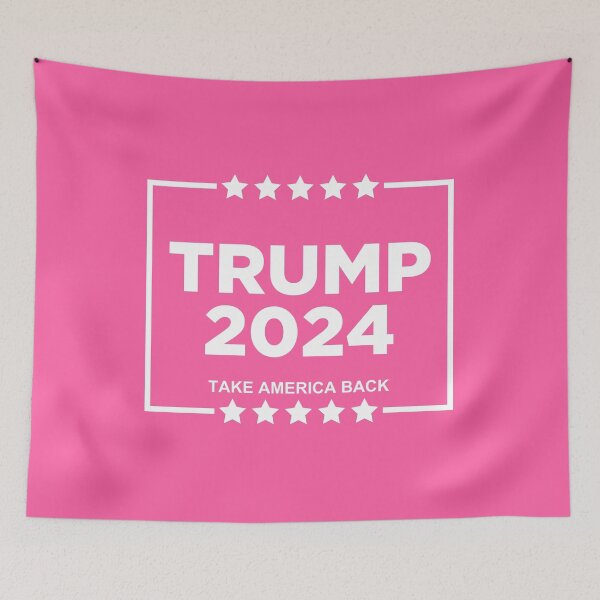 Item preview, Cute Pink Trump 2024 Take America Back Sticker designed and sold by on-brand.
