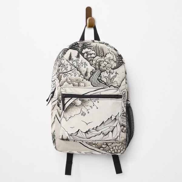 Item preview, Blakoria - Round landscape in black and white (3/4) designed and sold by sabantha.