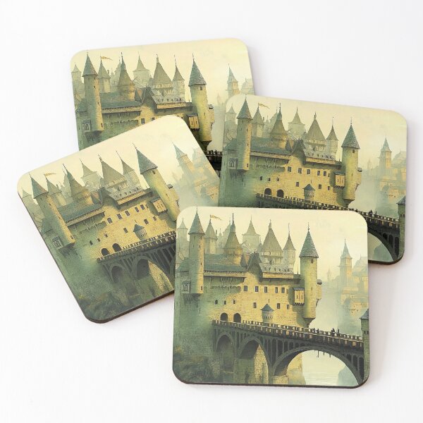 Item preview, Misty Morn at the Medieval Keep designed and sold by Pei-Kang Hsu.