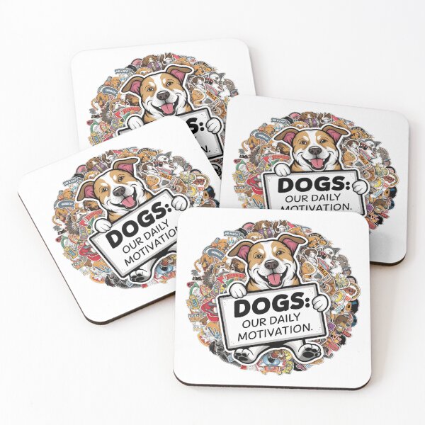 Item preview, Dogs: Our Daily Motivation - Uplifting Dog Art designed and sold by UA-t-shirts.