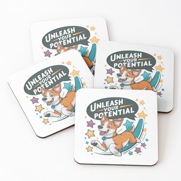 Item preview, Unleash Your Potential - Motivational Dog Illustration designed and sold by UA-t-shirts.