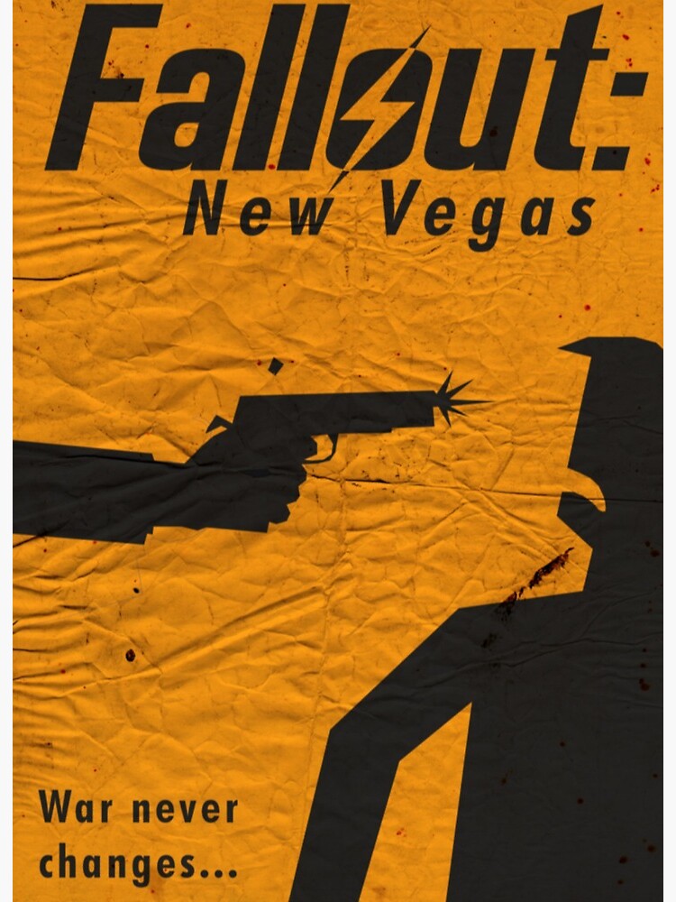 Fallout New Vegas Never Changes Art Poster " Art Board Print for Sale by DigiArtyst | Redbubble