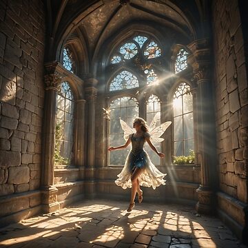 Artwork thumbnail, Fariy in a Castle by LenCarol
