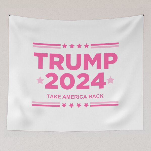 Item preview, Pink Trump 2024 Take America Back Sticker designed and sold by on-brand.