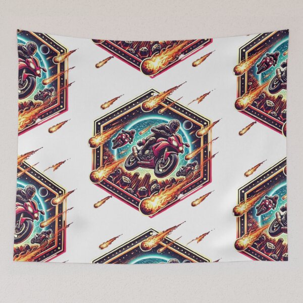 Item preview, Meteor Motorcycle Mayhem designed and sold by WildVista.