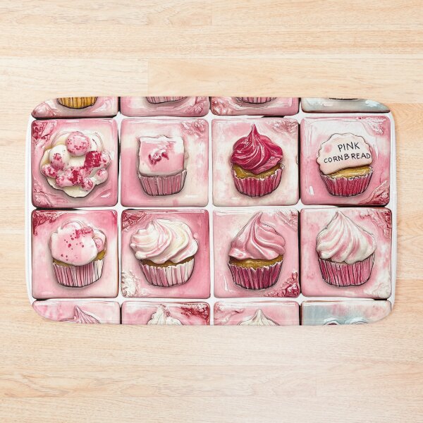 Item preview, PINK CORNBREAD BAKERY : CUPCAKE TILE  designed and sold by Zen Candy 3000 Travis Nicholas Zariwny.