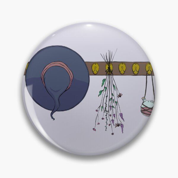 Item preview, A Witch's Coat Rack Illustration, silly Halloween designed and sold by itsgoodjunk.